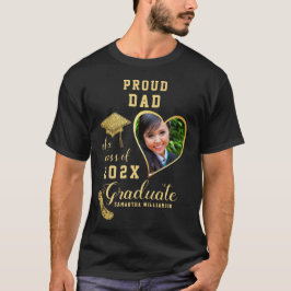 Camiseta Personalizado Orgulloso papá de una clase de gradu