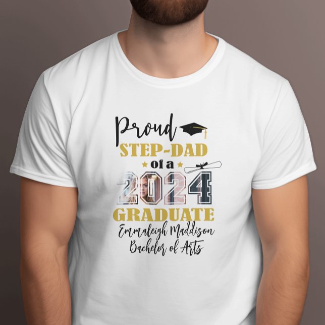Camiseta Personalizado Orgulloso Paso Papá Foto Graduado 20 (Subido por el creador)