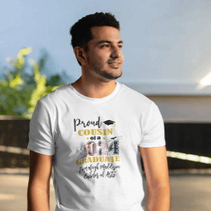 Camiseta Personalizado Orgulloso Primo -Foto De Graduado 20