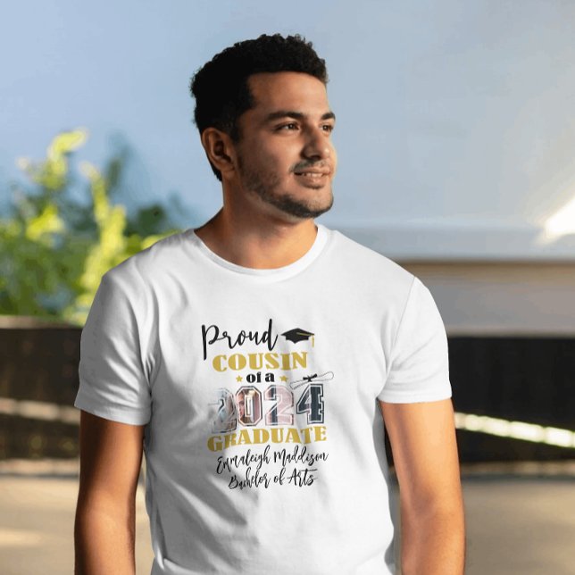 Camiseta Personalizado Orgulloso Primo -Foto De Graduado 20 (Subido por el creador)