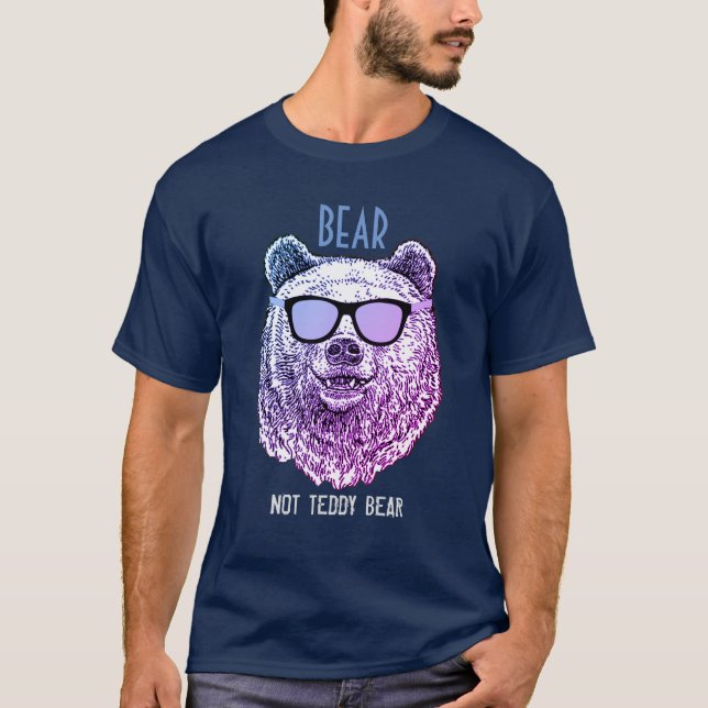 Camiseta Personalizado OSO NO OSO DE TEDDY Regalo Para Homb (Anverso)