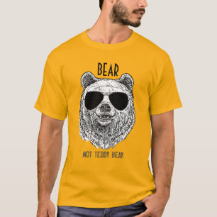 Camiseta Personalizado OSO NO OSO TEDDY Regalo Para Hombres