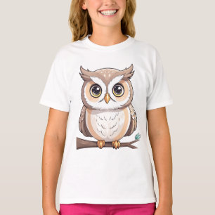Camiseta Personalizado Owl Brown