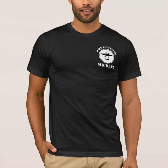 Camiseta Personalizado P-38 Lightning Pocket Logo Golf (Anverso)