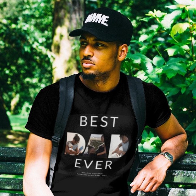 Camiseta Personalizado Padre Día Collage de fotos Mejor Pap (Subido por el creador)