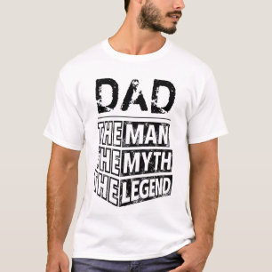 Camiseta Personalizado Padres Día El Hombre El Mito La Leye