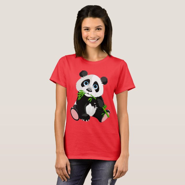Camiseta Personalizado Panda Bear (Anverso completo)