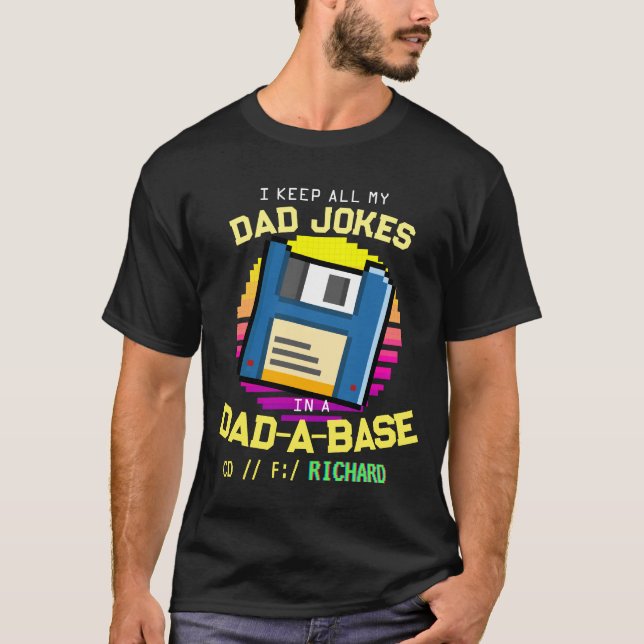 Camiseta Personalizado papá Chiste padre Funny Papa Vintage (Anverso)