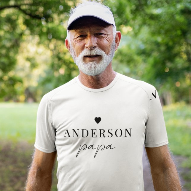 Camiseta Personalizado Papa Name T-Shirt | Regalo minimalis (Subido por el creador)