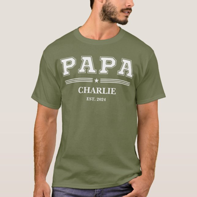 Camiseta Personalizado Papa nombra regalo personalizado del (Anverso)