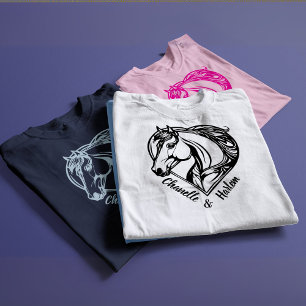 Camiseta personalizado para caballos y ciclistas c