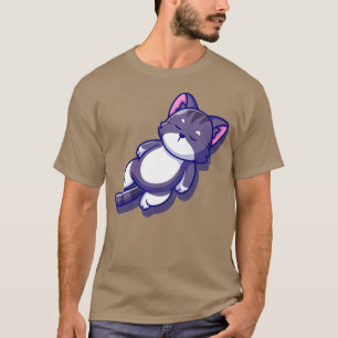 Camiseta Personalizado para dormir un gato suave