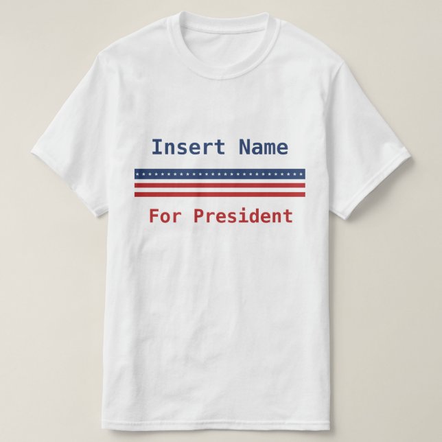 Camiseta Personalizado para el presidente (Diseño del anverso)