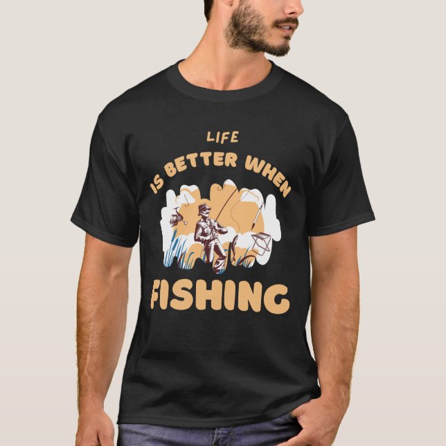 Camiseta personalizado para pescadores (Anverso)