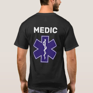 Camiseta Personalizado paramédico EMT EMS 911 T-Shirt