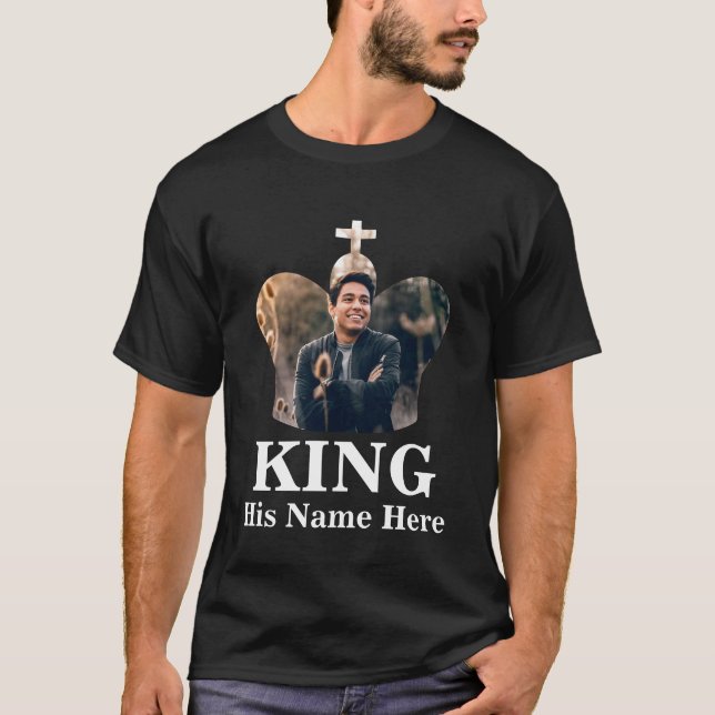 Camiseta Personalizado Pareja pareja reina reina reina foto (Anverso)