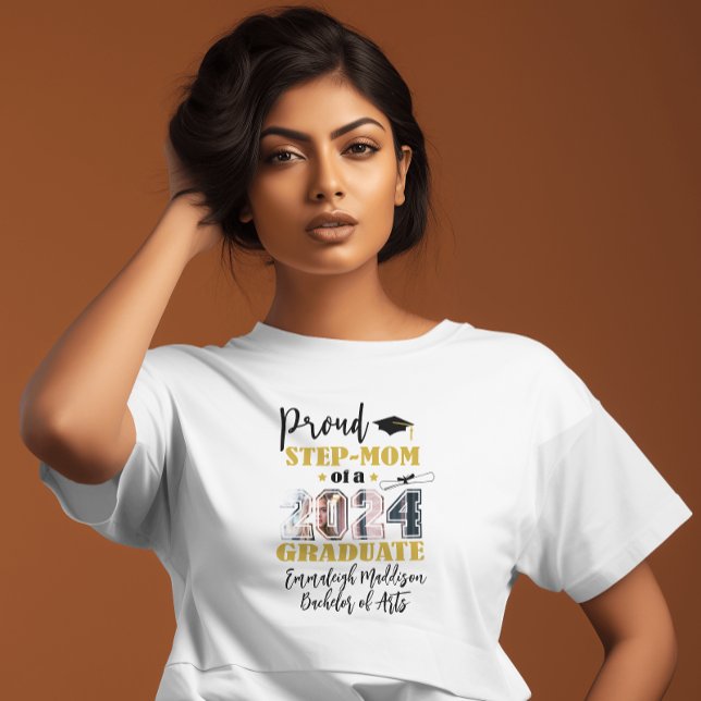 Camiseta Personalizado Paso Orgulloso Mamá Foto Graduada 20 (Subido por el creador)