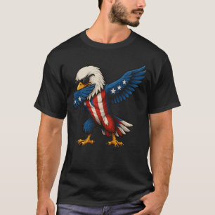 Camiseta Personalizado patriótico Dabbing Bald Eagle 4 de j