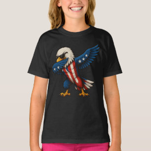 Camiseta Personalizado patriótico Dabbing Bald Eagle 4 de j