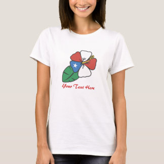 Camiseta Personalizado Patriótico Personalizado Hibiscus Te
