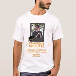 Camiseta Personalizado Pawsome Graduate Design