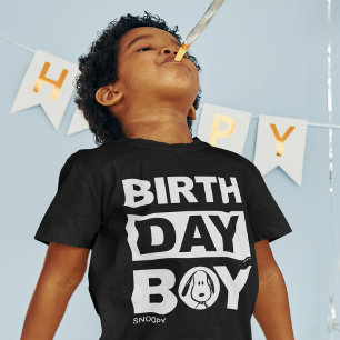 Camiseta Personalizado Peanuts   Noopy Birthday Boy