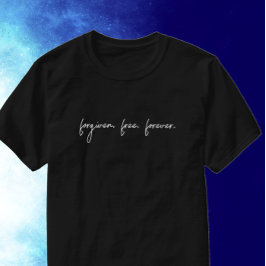 Camiseta Personalizado perdona escritura moderna cristiana