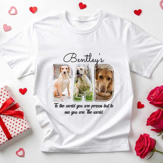 Camiseta Personalizado Perro Foto Perro Papá Regalo Perro P (Subido por el creador)