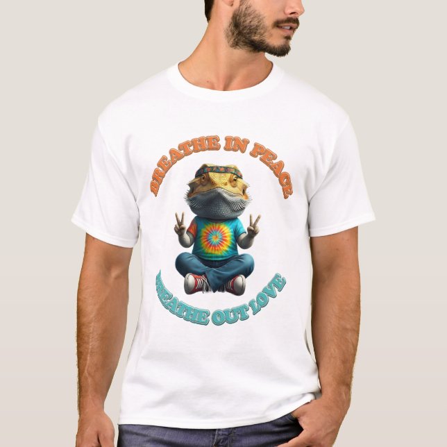 Camiseta Personalizado Personaliza el hippie del dragón con (Anverso)
