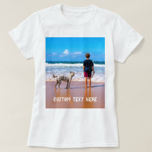 Camiseta Personalizado personalizado Mensajes de texto para