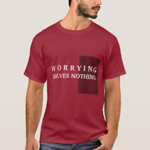 Camiseta Personalizado personalizado preocupado resuelve na