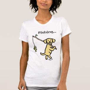 Camiseta Personalizado Pesquero Amarillo Labrador