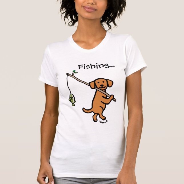 Camiseta Personalizado Pesquero Fox Red Labrador (Anverso)