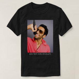 Camiseta Personalizado Photo Text