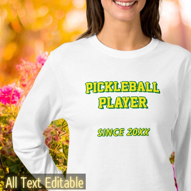 Camiseta Personalizado Pickelball o Agregar texto personali (Subido por el creador)