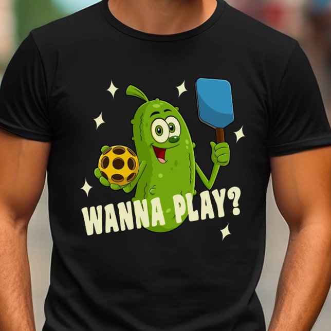 Camiseta Personalizado Pickle Wanna Play Pickleball (Subido por el creador)