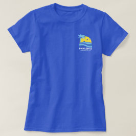 Camiseta Personalizado Pickleball Tropical Palm Tree Sun Po