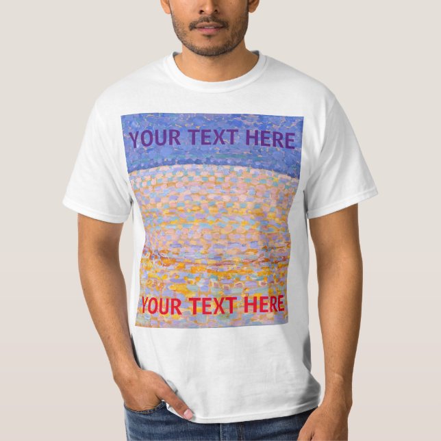 Camiseta Personalizado Piet Mondrian Famoso de la Duna de P (Anverso)