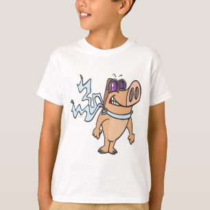 Camiseta personalizado piloto de cerdo