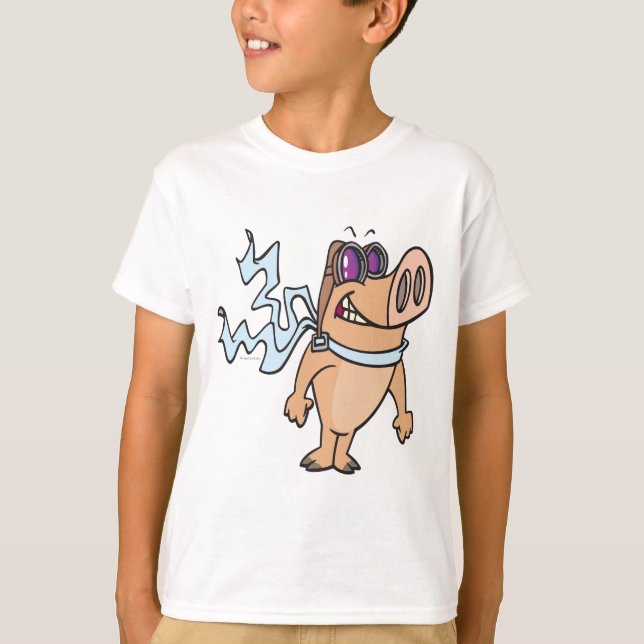 Camiseta personalizado piloto de cerdo (Anverso)