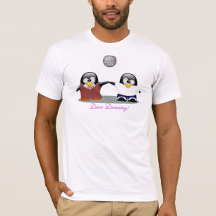Camiseta Personalizado Pingüinos Disco Dancing Shirt