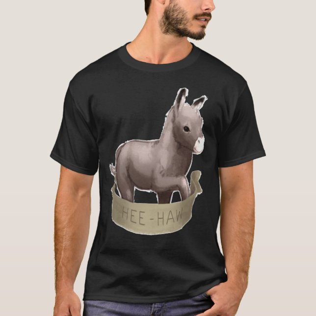 Camiseta Personalizado Pintada Baby Foal Donkey (Anverso)