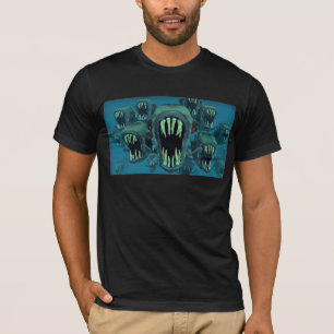 Camiseta Personalizado Piranhas Fish Personaliza aniversari