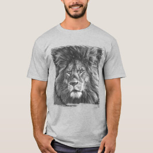 Camiseta Personalizado Plantilla León Cara Pop Art Mens Mod
