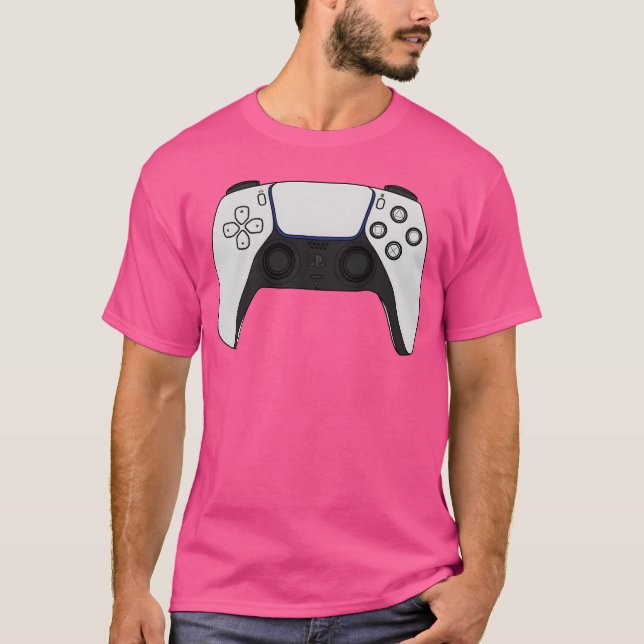 Camiseta Personalizado Playstation 5 Retro controlador de j (Anverso)