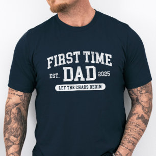 Camiseta Personalizado primera vez que papá es gracioso día