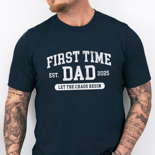 Camiseta Personalizado primera vez que papá es gracioso día (Subido por el creador)