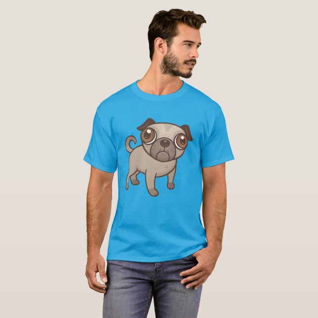 Camiseta Personalizado Pug Puppy (Anverso completo)