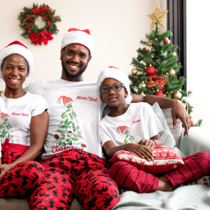 Camiseta Personalizado que coincide Familia Nombre Árbol de
