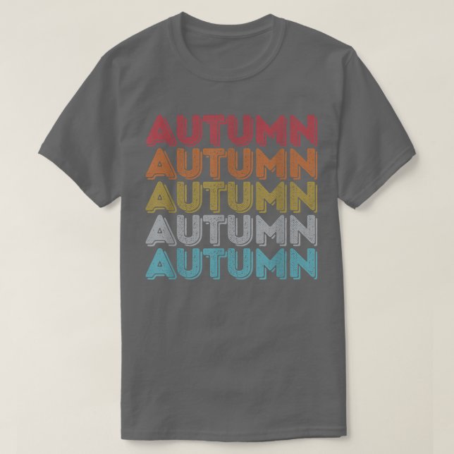 Camiseta Personalizado Regalo Nombre de otoño personalizado (Diseño del anverso)